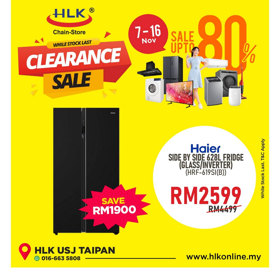 HLK-Malaysia-Mega-Electrical-Appliances-Sale-5 7-16 November 2025: HLK Malaysia: Mega Electrical Appliances Sale – Up to 80% OFF on TVs, Fridges, Airconds & More