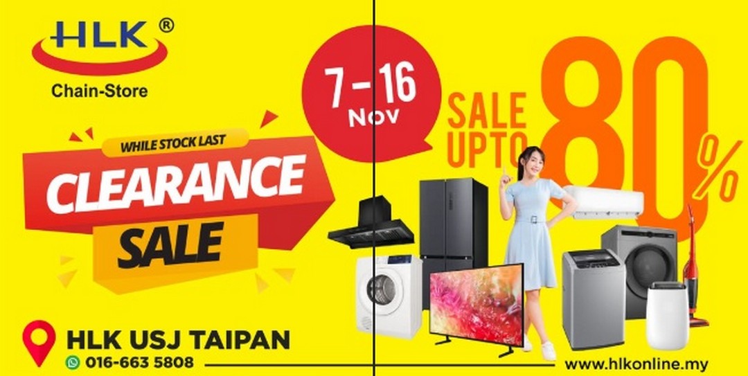 HLK-Malaysia-Mega-Electrical-Appliances-Sale 7-16 November 2025: HLK Malaysia: Mega Electrical Appliances Sale – Up to 80% OFF on TVs, Fridges, Airconds & More