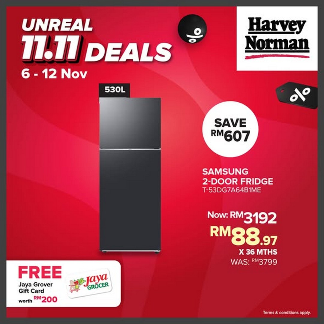 Harvey-Norman-Malaysia-11.11-Double-Savings-Sale-1 6-12 November 2025: Harvey Norman Malaysia: 11.11 Double Savings Sale – Up to 80% Off Electronics, Home & Lifestyle Deals