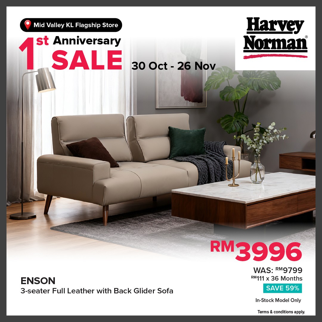 Harvey-Norman-Malaysia-1st-Anniversary-Sale-10 30 October-26 November 2025: Harvey Norman Malaysia: 1st Anniversary Sale: Huge Discounts Up to 78% Off