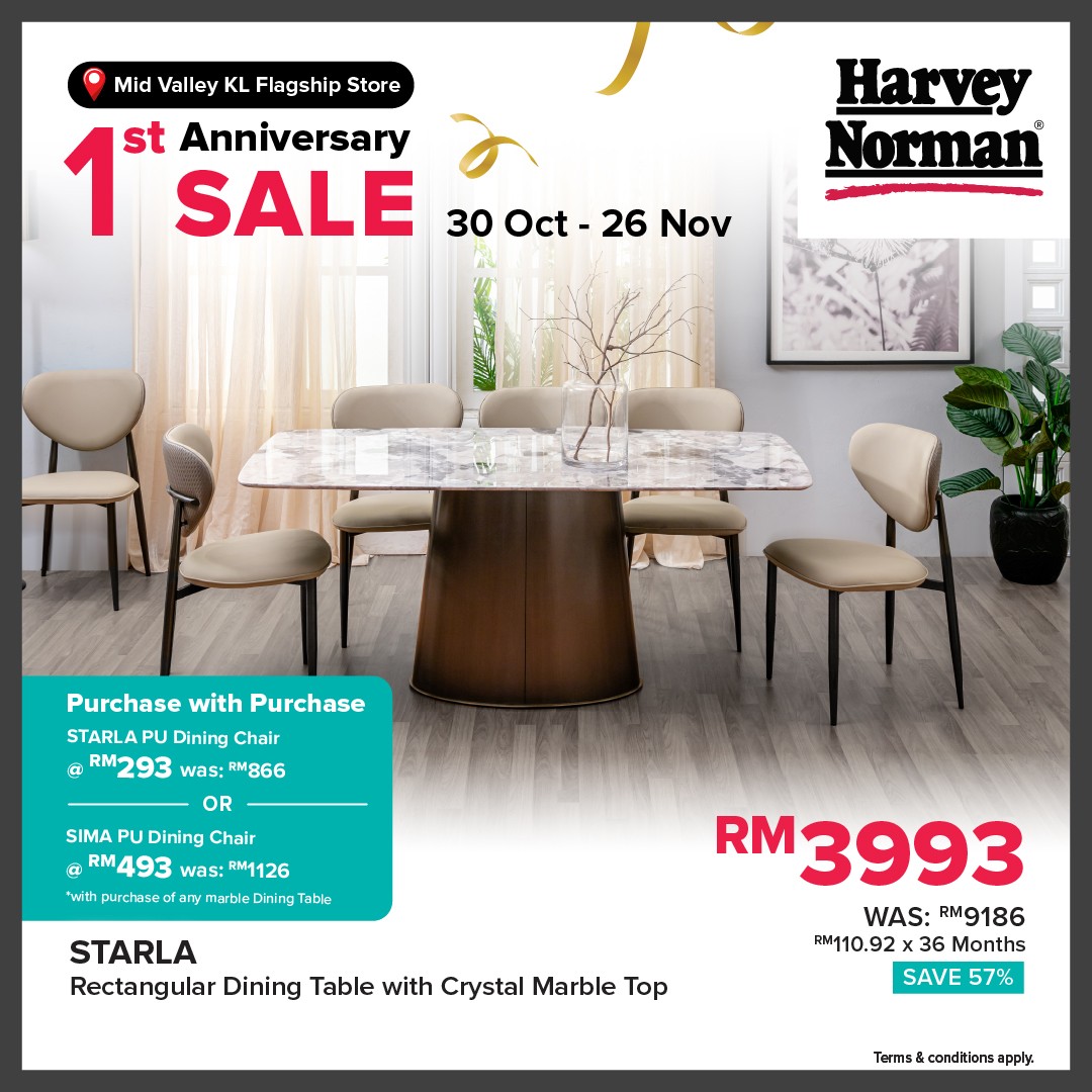Harvey-Norman-Malaysia-1st-Anniversary-Sale-11 30 October-26 November 2025: Harvey Norman Malaysia: 1st Anniversary Sale: Huge Discounts Up to 78% Off