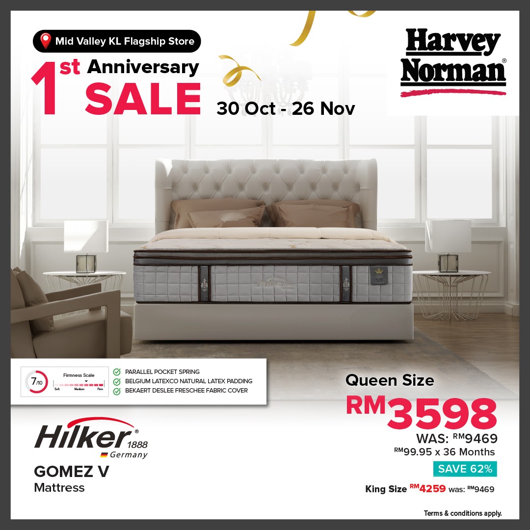 Harvey-Norman-Malaysia-1st-Anniversary-Sale-12 30 October-26 November 2025: Harvey Norman Malaysia: 1st Anniversary Sale: Huge Discounts Up to 78% Off