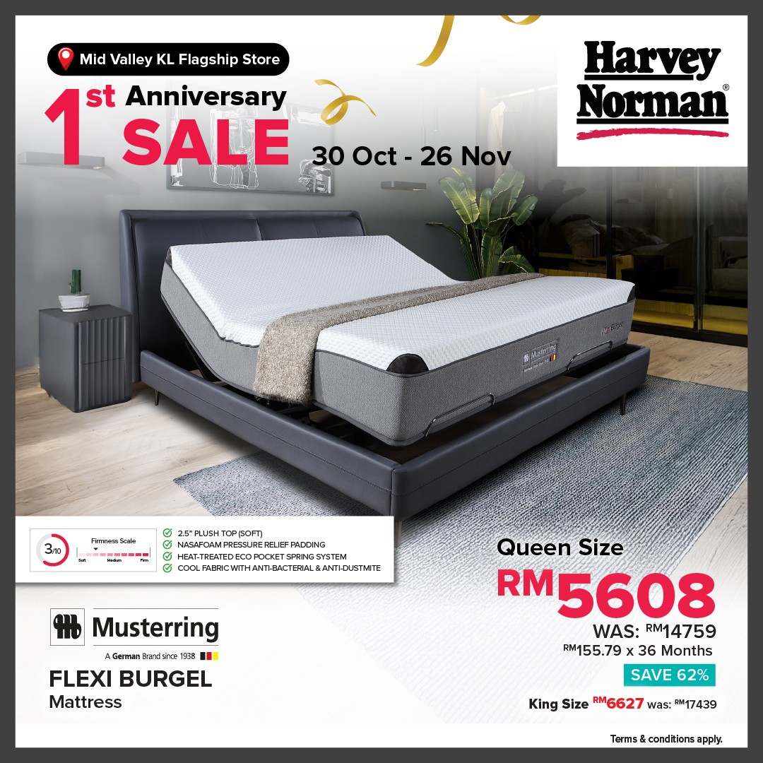 Harvey-Norman-Malaysia-1st-Anniversary-Sale-13 30 October-26 November 2025: Harvey Norman Malaysia: 1st Anniversary Sale: Huge Discounts Up to 78% Off