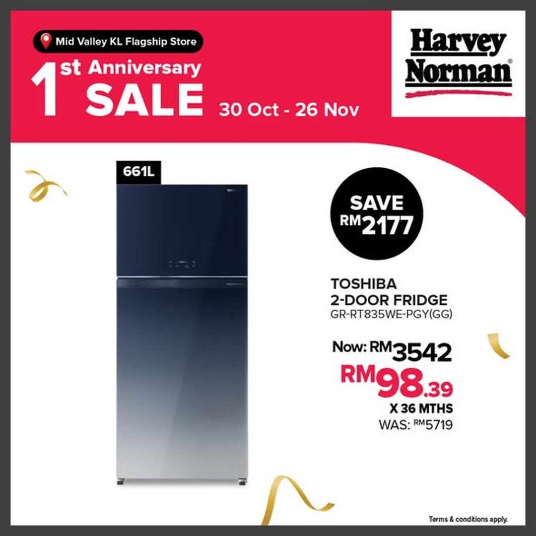 Harvey-Norman-Malaysia-1st-Anniversary-Sale-2 30 October-26 November 2025: Harvey Norman Malaysia: 1st Anniversary Sale: Huge Discounts Up to 78% Off