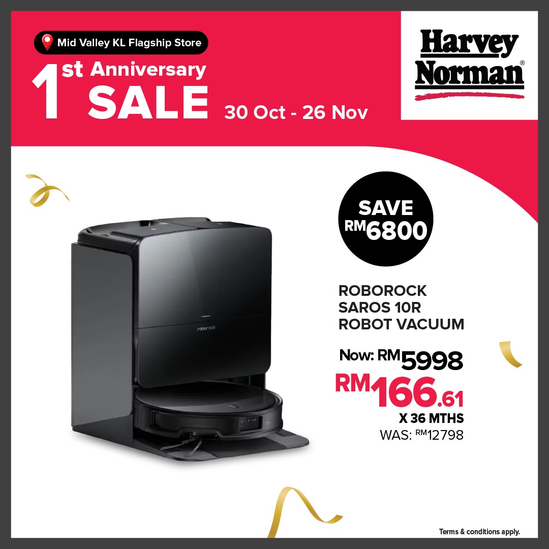 Harvey-Norman-Malaysia-1st-Anniversary-Sale-5 30 October-26 November 2025: Harvey Norman Malaysia: 1st Anniversary Sale: Huge Discounts Up to 78% Off