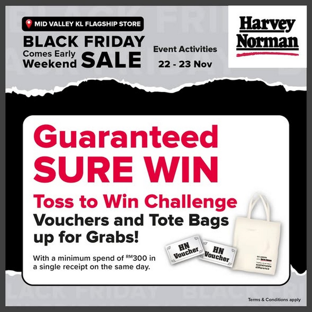 Harvey-Norman-Malaysia-Early-Black-Friday-Weekend-Sale-2 22-23 November 2025: Harvey Norman Malaysia: Early Black Friday Weekend Sale: Massive Discounts, Fun Activities & Lucky Draw