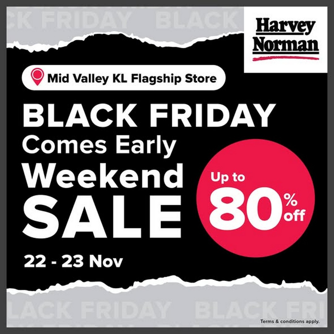 Harvey-Norman-Malaysia-Early-Black-Friday-Weekend-Sale 22-23 November 2025: Harvey Norman Malaysia: Early Black Friday Weekend Sale: Massive Discounts, Fun Activities & Lucky Draw