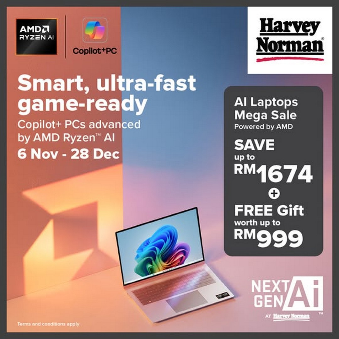 Harvey-Norman-Malaysia-Grab-the-Latest-AI-Laptops 6 November–28 December 2025: Harvey Norman Malaysia: Grab the Latest AI Laptops with Huge Savings and Free Gifts: Promotion