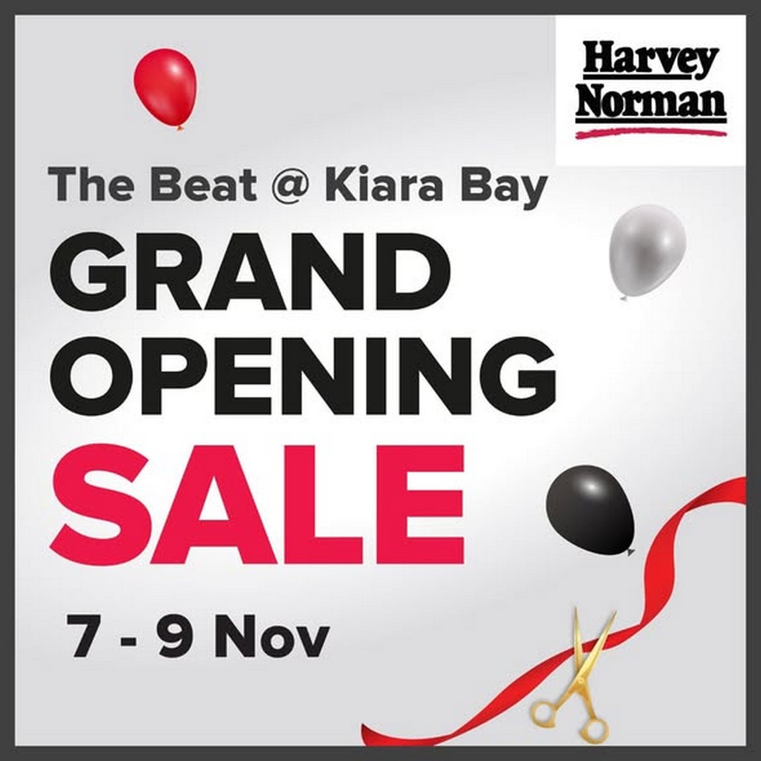 Harvey-Norman-Malaysia-Grand-Opening-Celebration 7–9 November 2025: Harvey Norman Malaysia Grand Opening Celebration at The Beat @ Kiara Bay – Exclusive Deals, Lucky Draws, and Family Fun Weekend Promotion