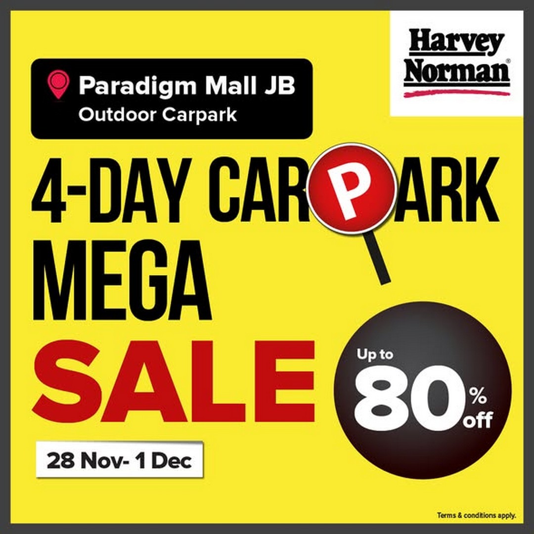 Harvey-Norman-Malaysia-Year-End-Mega-Outdoor-Sale 28 November-1 December 2025: Harvey Norman Malaysia: Year-End Mega Outdoor Sale: Huge Discounts up to 80%