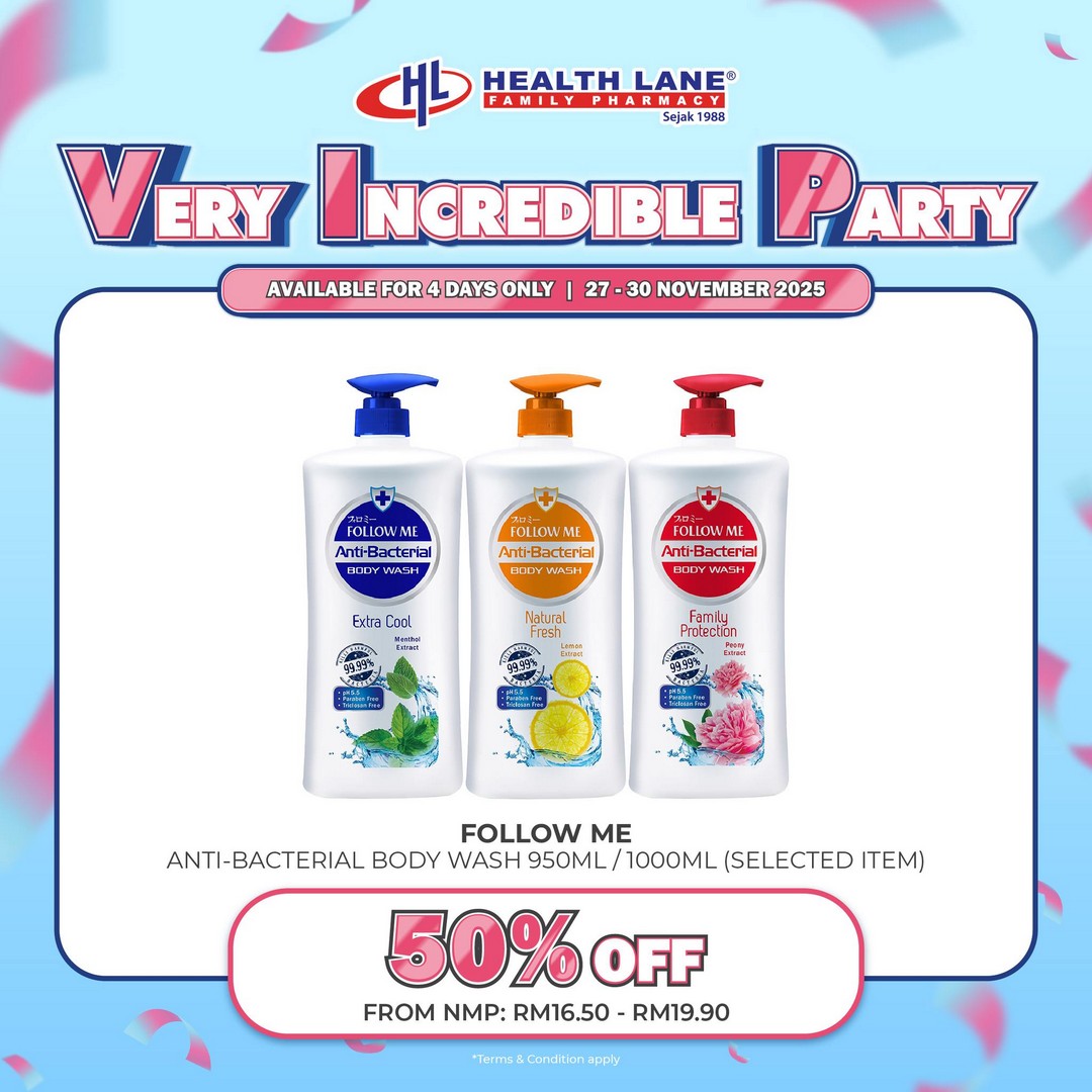 Health-Lane-Family-Pharmacy-Malaysia-VIP-Reward-Days-Very-Incredible-11 27–30 November 2025: Health Lane Family Pharmacy Malaysia: VIP Reward Days Very Incredible Party Sale (Up to 70% OFF, Buy 1 Free 1, Freebies & Lucky Draw) – Health & Wellness Promotion
