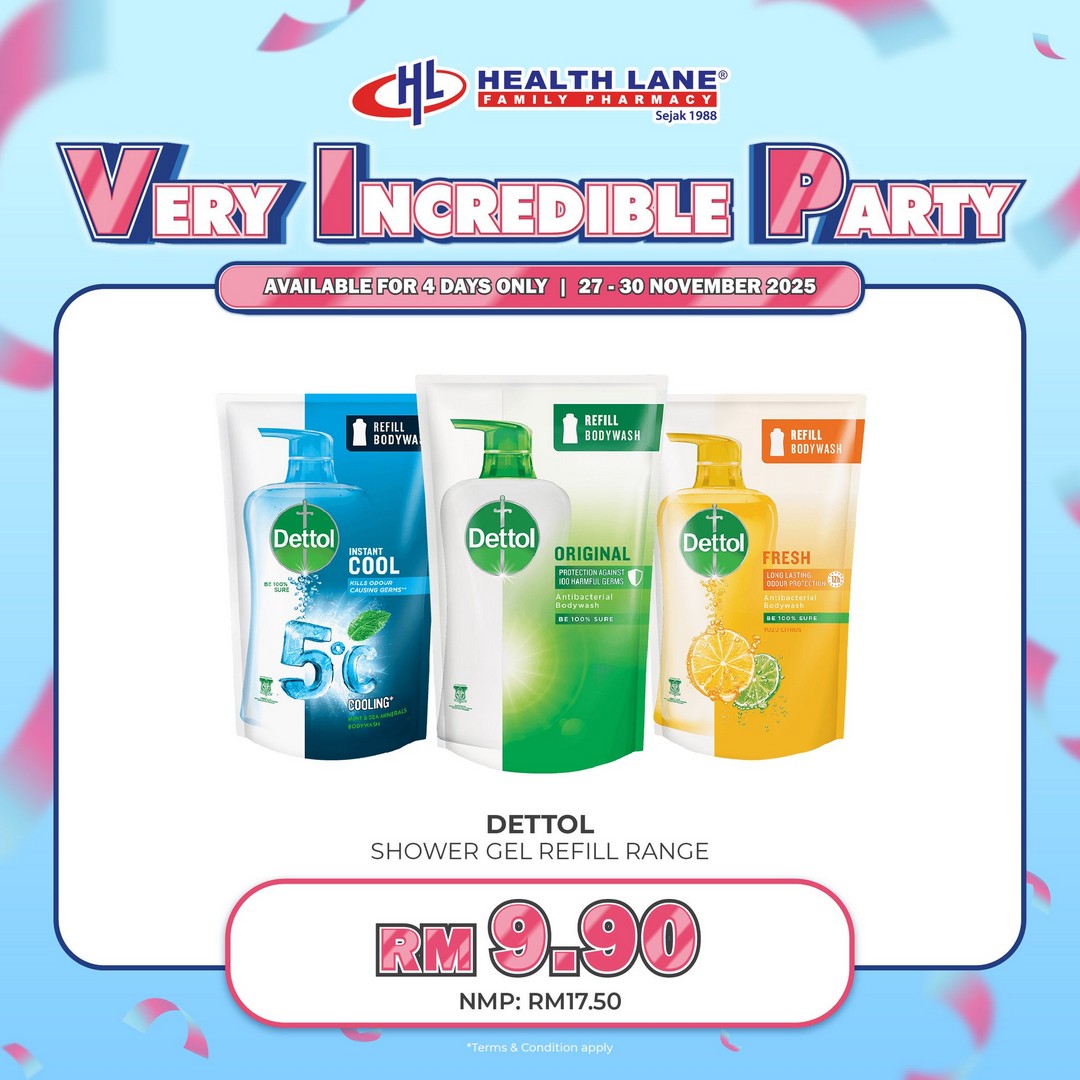 Health-Lane-Family-Pharmacy-Malaysia-VIP-Reward-Days-Very-Incredible-17 27–30 November 2025: Health Lane Family Pharmacy Malaysia: VIP Reward Days Very Incredible Party Sale (Up to 70% OFF, Buy 1 Free 1, Freebies & Lucky Draw) – Health & Wellness Promotion