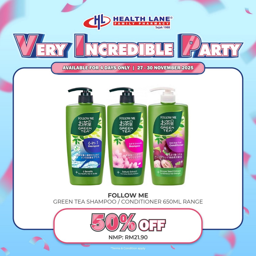 Health-Lane-Family-Pharmacy-Malaysia-VIP-Reward-Days-Very-Incredible-9 27–30 November 2025: Health Lane Family Pharmacy Malaysia: VIP Reward Days Very Incredible Party Sale (Up to 70% OFF, Buy 1 Free 1, Freebies & Lucky Draw) – Health & Wellness Promotion