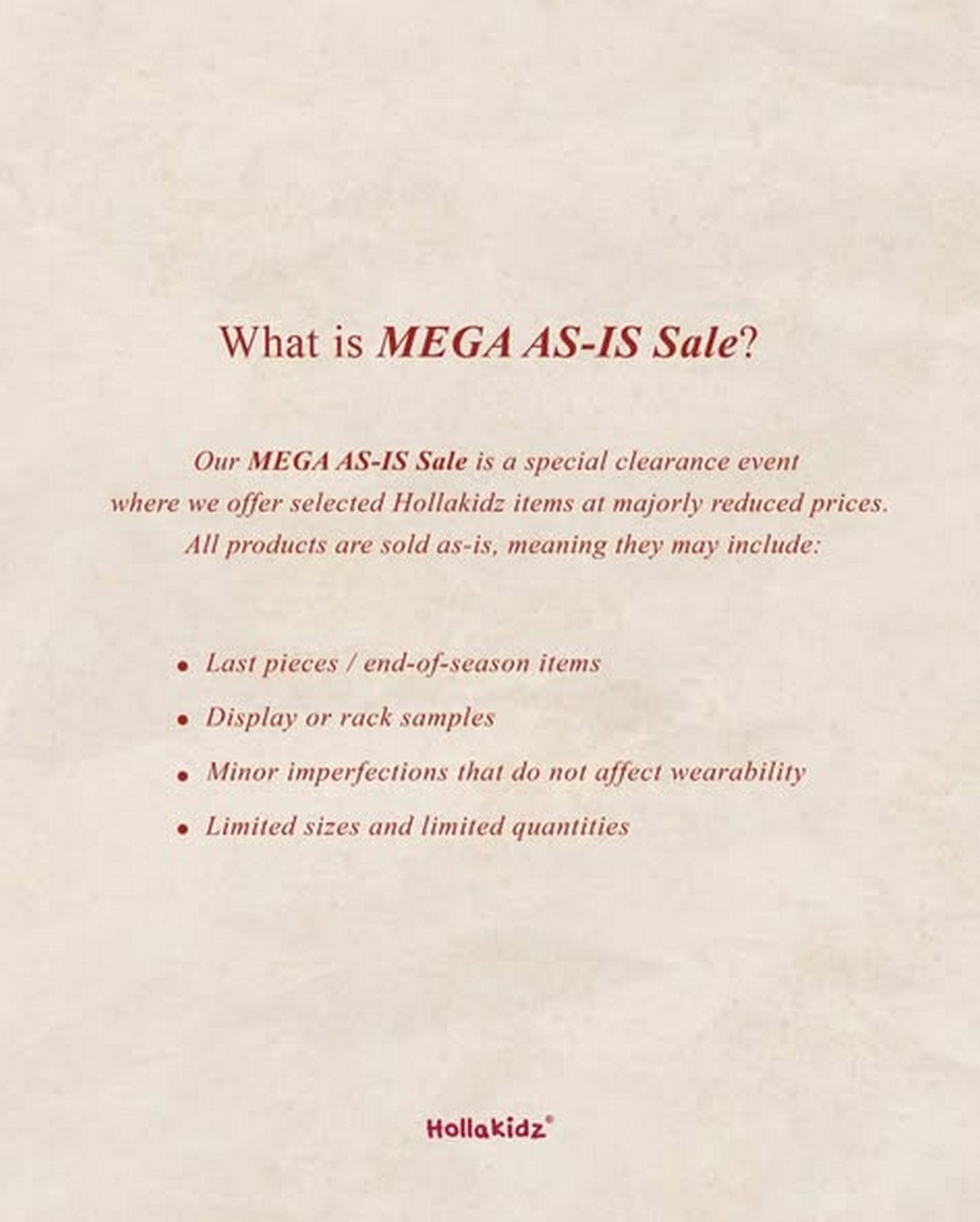 Hollakidz-Mega-As-Is-Walk-In-Sale-1 27 November 2025 onwards: Hollakidz Mega As-Is Walk-In Sale: Up to 80% Off Baby & Kids Essentials Promotion, In-Store Clearance Event at Hollakidz Malaysia