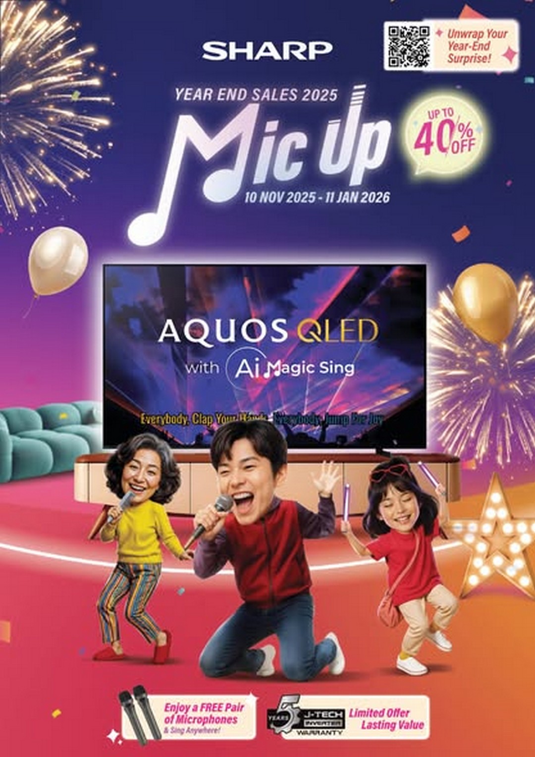 HomePro-Malaysia-SHARP-Year-End-Campaign 10 Nov 2025–11 Jan 2026: HomePro Malaysia: SHARP Year-End Campaign: Promotion with Freebies, Warranties & Year-End Savings