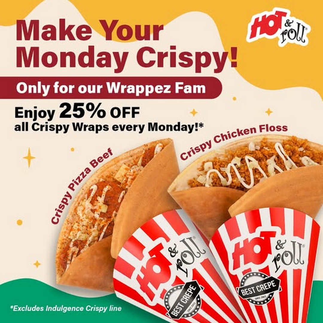 Hot-Roll-Malaysia-Crunchy-Monday-Treats-Promotion 10 November 2025 onwards: Hot & Roll Malaysia: Crunchy Monday Treats Promotion