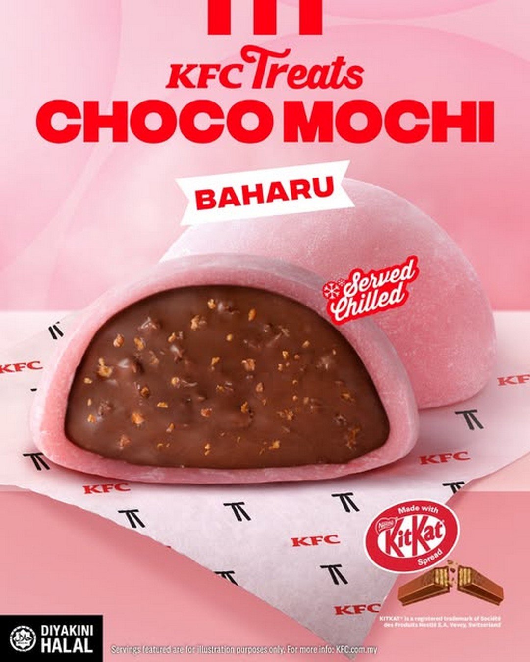 KFC-Malaysia-Choco-Mochi-Launch 13 November 2025 onwards: KFC Malaysia Choco Mochi Launch: Promotion of New Dessert Treat