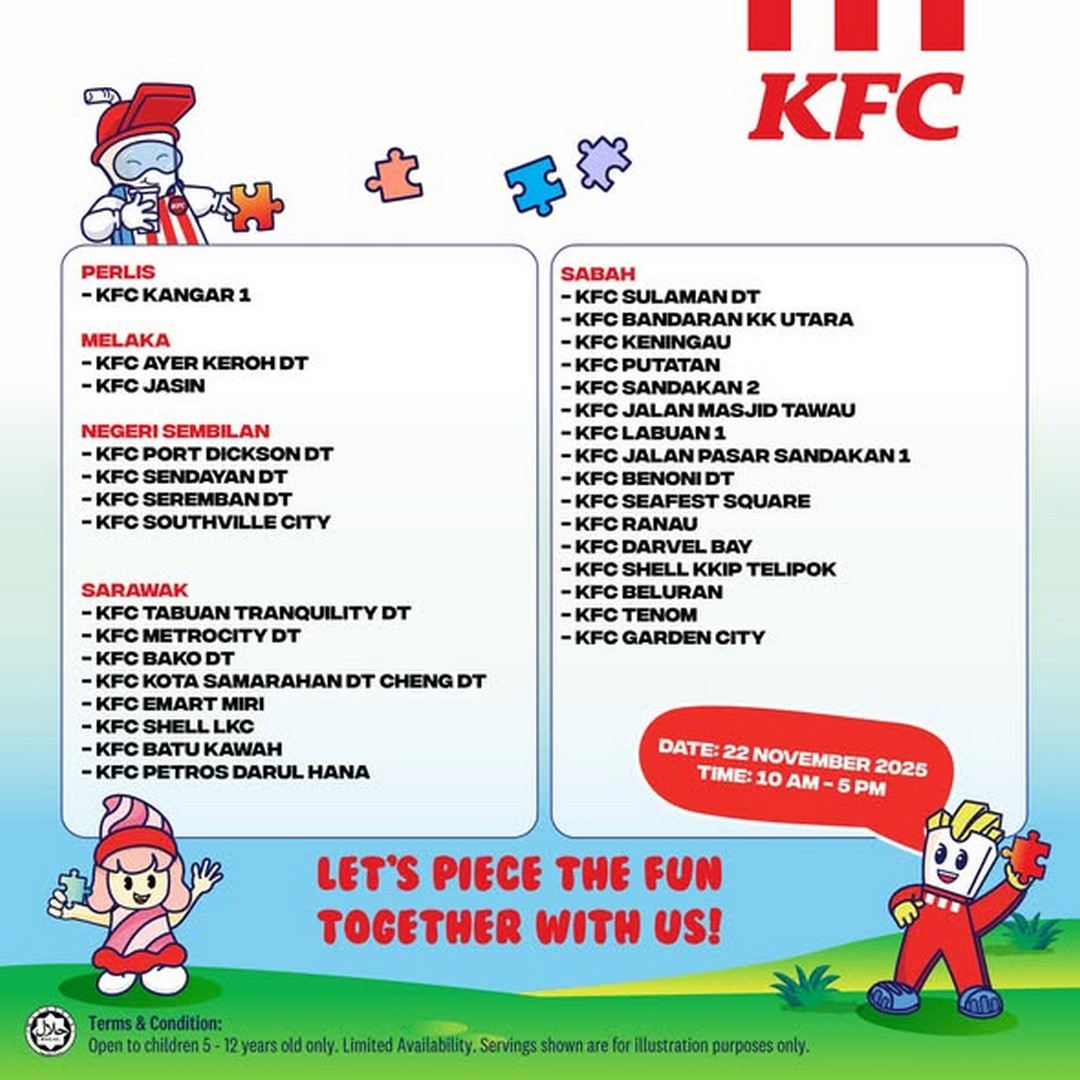KFC-Malaysia-World-Childrens-Day-Celebration-3 22 November 2025: KFC Malaysia: World Children's Day Celebration: Special Event with Fun Activities & Free Treats