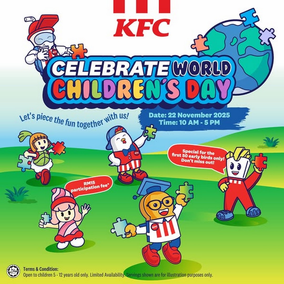 KFC-Malaysia-World-Childrens-Day-Celebration 22 November 2025: KFC Malaysia: World Children's Day Celebration: Special Event with Fun Activities & Free Treats