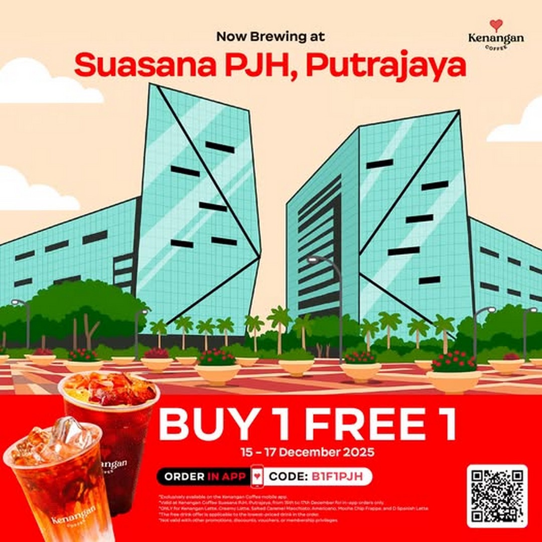 Kenangan-Coffee-Malaysia-New-Store-Opening 15–17 November 2025: Kenangan Coffee Malaysia: New Store Opening Celebration – Buy 1 Free 1 Promotion