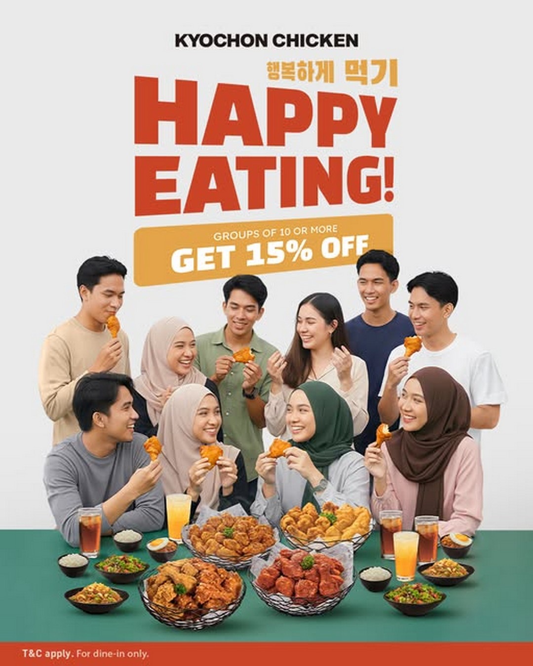 KyoChon-Malaysia-Dine-Together-Save-Together-Promotion 5 November 2025 onwards: KyoChon Malaysia: Dine Together, Save Together Promotion: Up to 15% Off for Groups