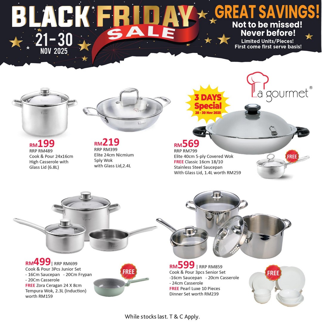 La-Gourmet-Malaysia-Black-Friday-Mayhem-Sale-4 20-30 November 2025: La Gourmet Malaysia: Black Friday Mayhem Sale on Cookware, Electrical Appliances & Thermalware