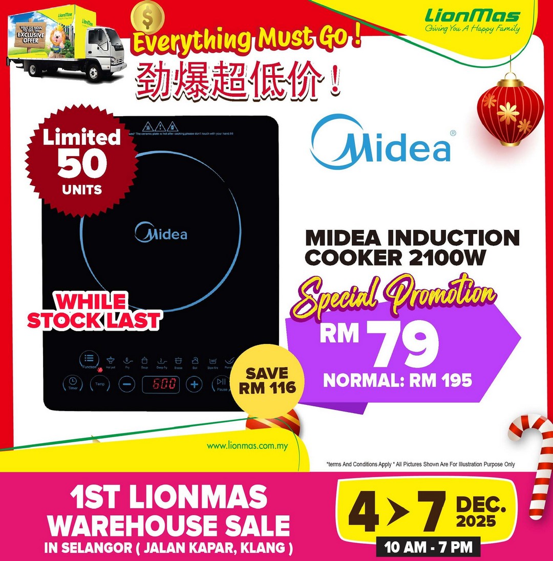 Lionmas-Furnishers-HQ-Klang-Warehouse-Sale-11 4-7 December 2025: Lionmas Furnishers HQ: Klang Warehouse Sale – Unbeatable Discounts on Appliances, Furniture & Household Goods