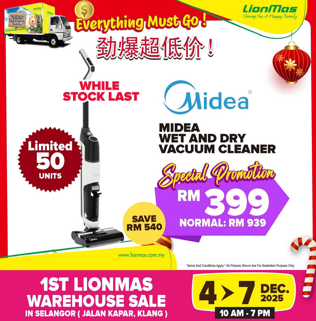 Lionmas-Furnishers-HQ-Klang-Warehouse-Sale-6 4-7 December 2025: Lionmas Furnishers HQ: Klang Warehouse Sale – Unbeatable Discounts on Appliances, Furniture & Household Goods
