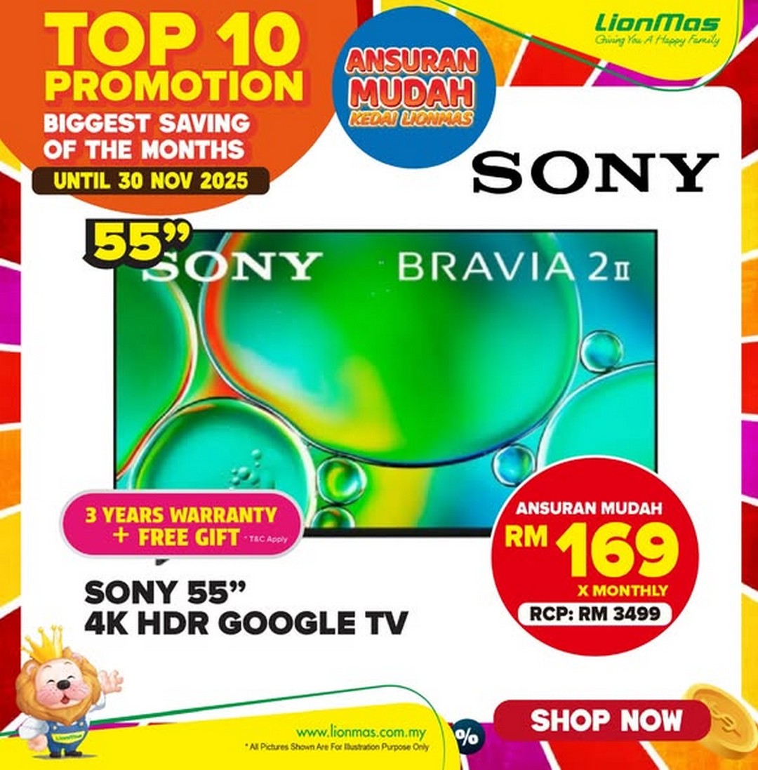 Lionmas-Furnishers-HQ-Top-10-Electronics-Deals-2 Now till 30 November 2025: Lionmas Furnishers HQ: Top 10 Electronics Deals of the Month – Promotion