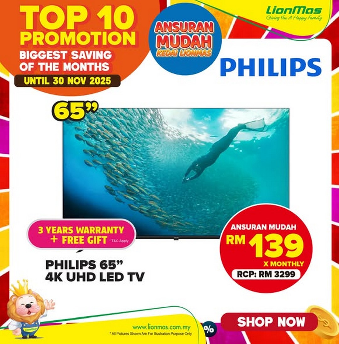 Lionmas-Furnishers-HQ-Top-10-Electronics-Deals-3 Now till 30 November 2025: Lionmas Furnishers HQ: Top 10 Electronics Deals of the Month – Promotion