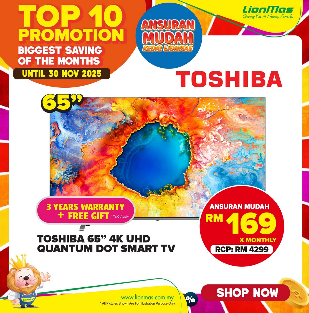 Lionmas-Furnishers-HQ-Top-10-Electronics-Deals-5 Now till 30 November 2025: Lionmas Furnishers HQ: Top 10 Electronics Deals of the Month – Promotion