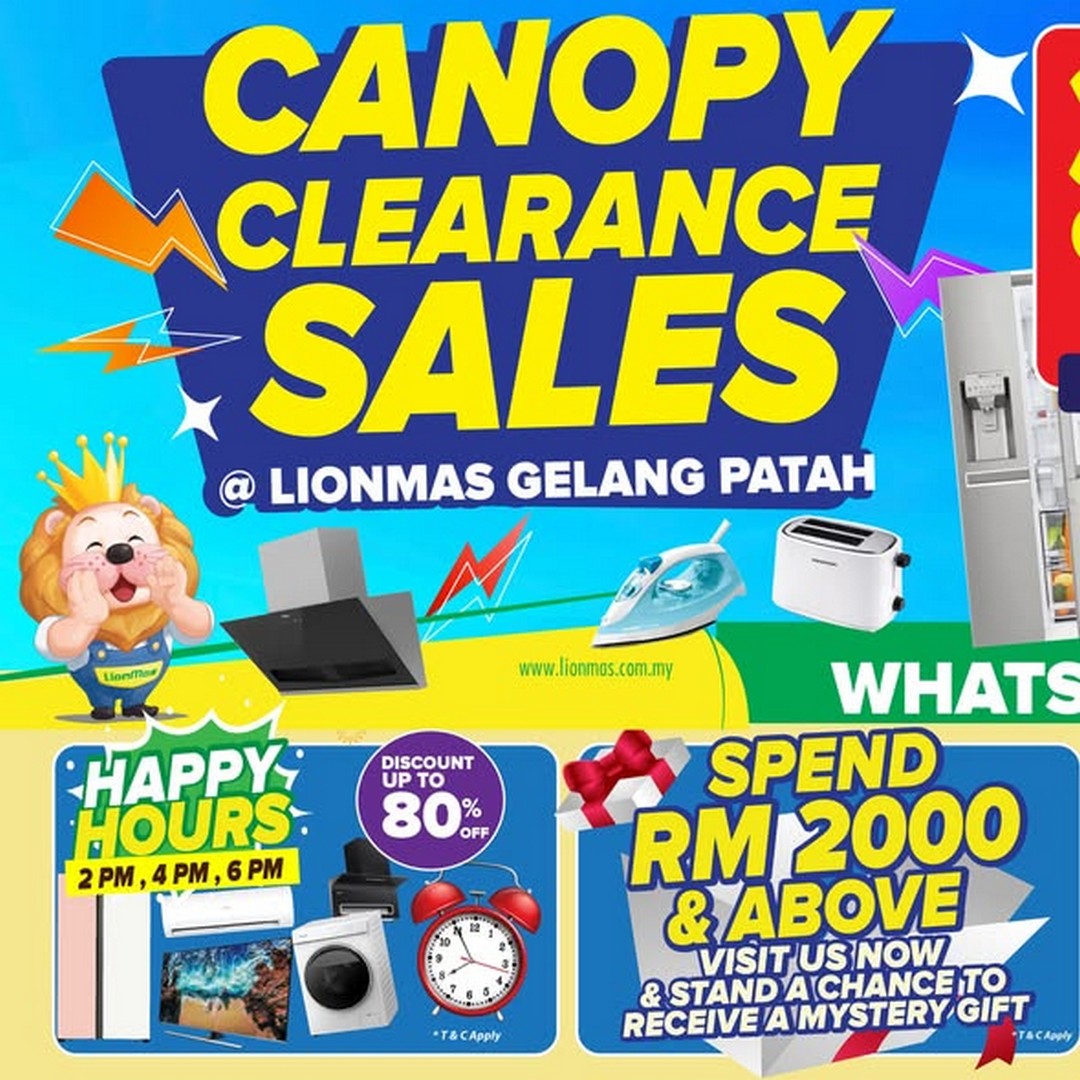 Lionmas-Furnishers-Malaysia-Year-End-Clearance-Sale 30 October – 9 November 2025: Lionmas Furnishers Malaysia Year-End Clearance Sale with Up to 80% OFF on Electrical and Home Appliances