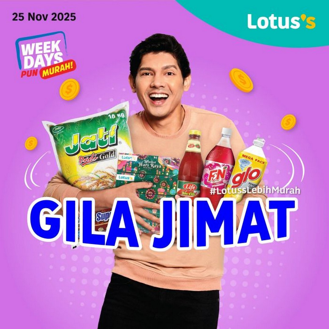 Lotuss-Malaysia-Gila-Jimat-Promotion 25 November – 3 December 2025: Lotus’s Malaysia Gila Jimat Promotion, Massive Savings on Groceries, Household Essentials and Kitchenware