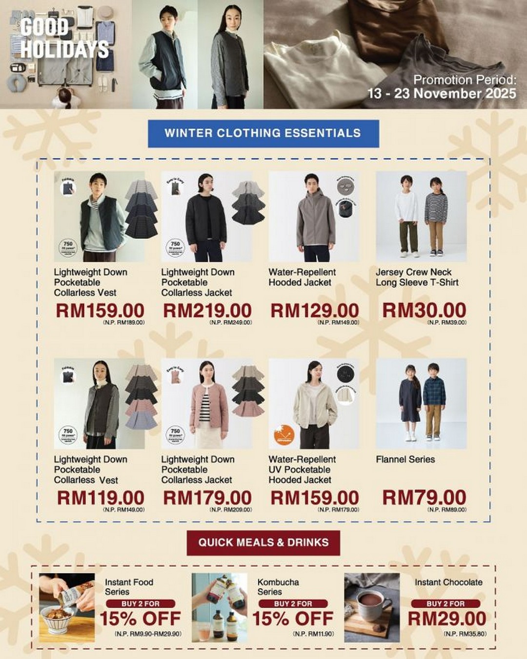 MUJI-Malaysia-Good-Holidays-Promotion-2 13-23 November 2025: MUJI Malaysia Good Holidays Promotion: Clothing, Winter Essentials & Home Deals