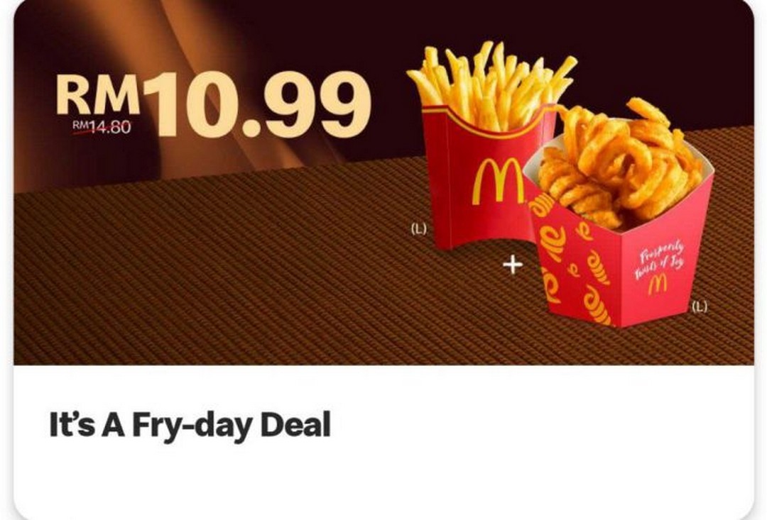 McDonalds-Malaysia-Fry-day-Curly-Fries-Fries-Deal 25 November-31 December 2025: McDonald’s Malaysia: Fry-day Curly Fries & Fries Deal RM10.99: Promotion with Extended Hours