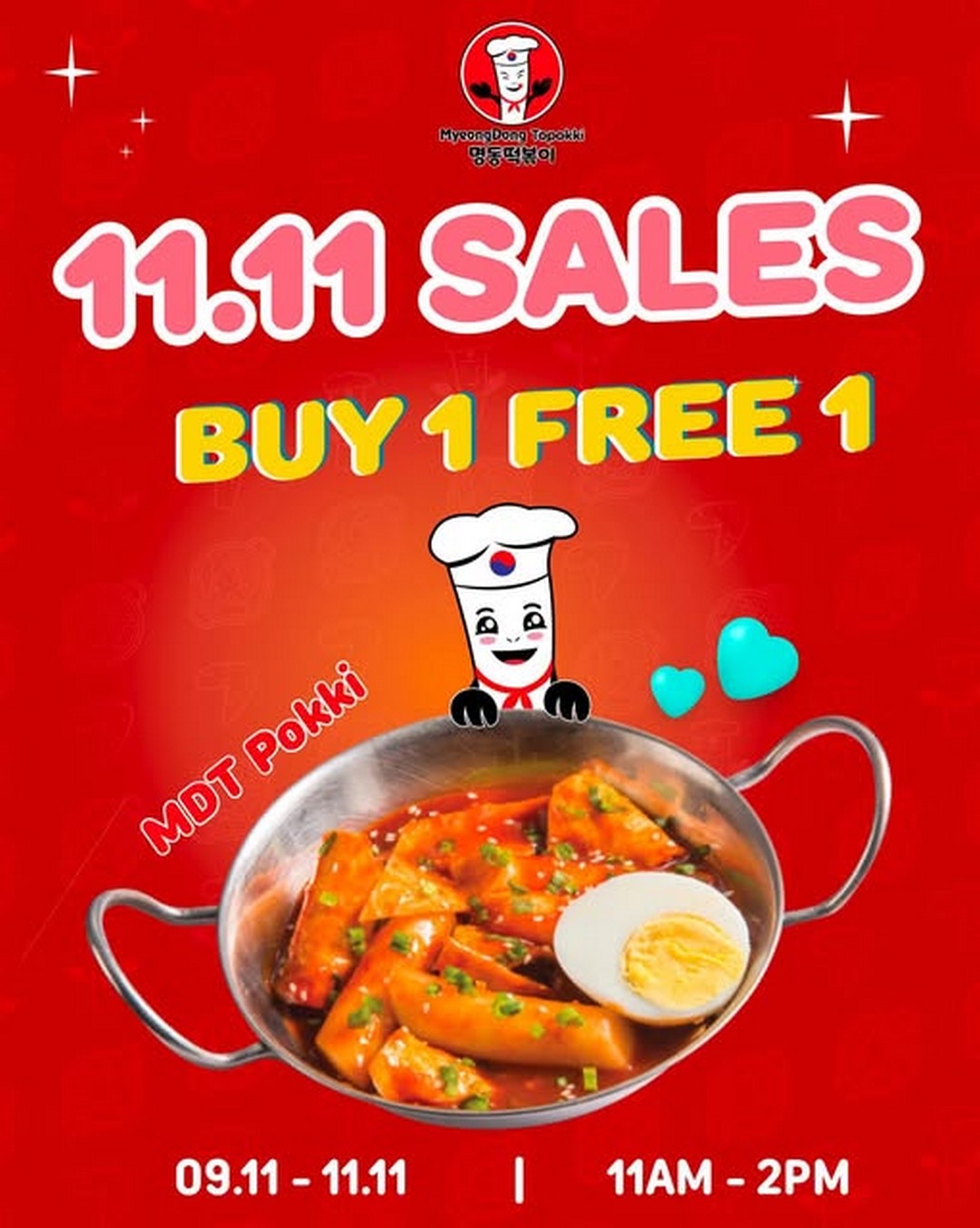 MyeongDong-Topokki-Buy-1-Free-1-MDT-Pokki-Promotion 9-11 November 2025: MyeongDong Topokki: Buy 1 Free 1 MDT Pokki Promotion