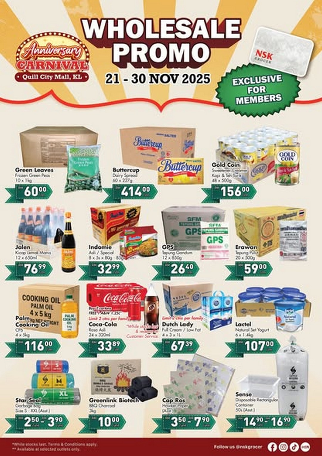 NSK-Grocer-Anniversary-Carnival-at-Quill-City-Mall-1 28-30 November 2025: NSK Grocer: Anniversary Carnival at Quill City Mall – Special Promotions and Member Deals