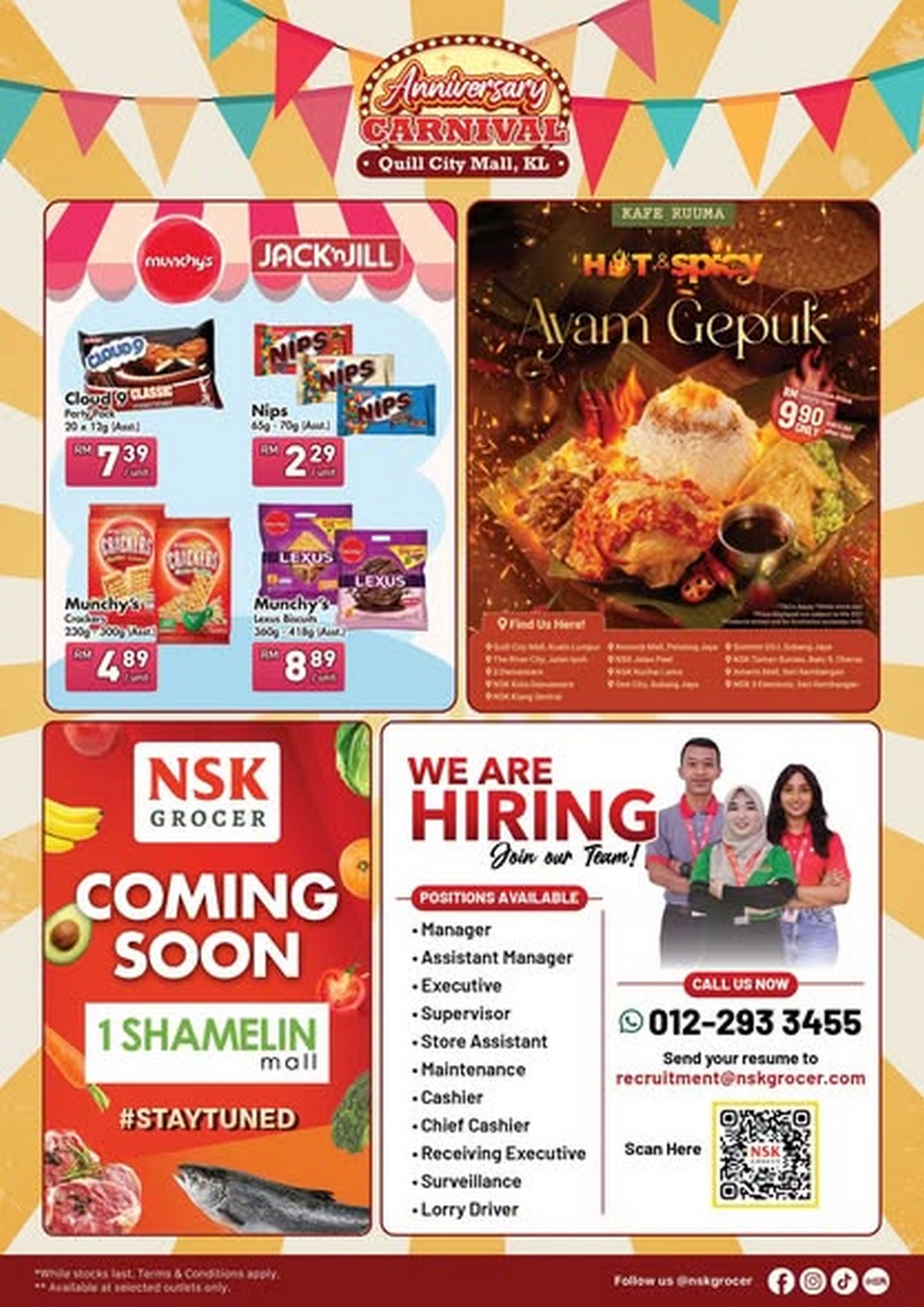 NSK-Grocer-Anniversary-Carnival-at-Quill-City-Mall-2 28-30 November 2025: NSK Grocer: Anniversary Carnival at Quill City Mall – Special Promotions and Member Deals