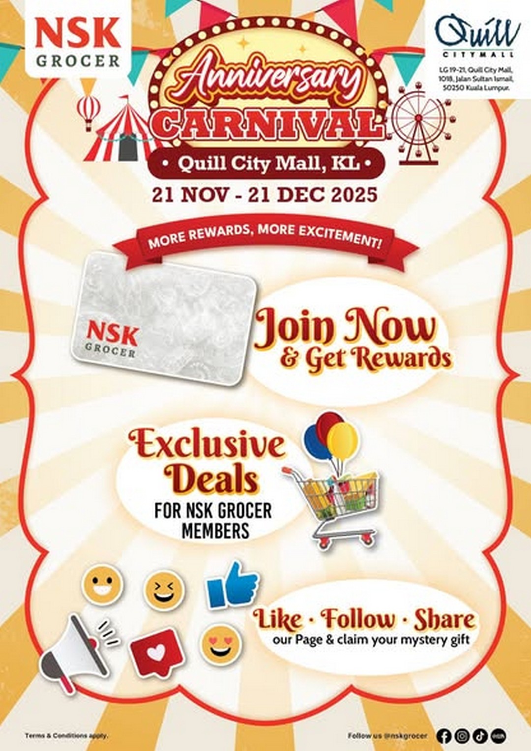 NSK-Grocer-Anniversary-Carnival-at-Quill-City-Mall-3 28-30 November 2025: NSK Grocer: Anniversary Carnival at Quill City Mall – Special Promotions and Member Deals