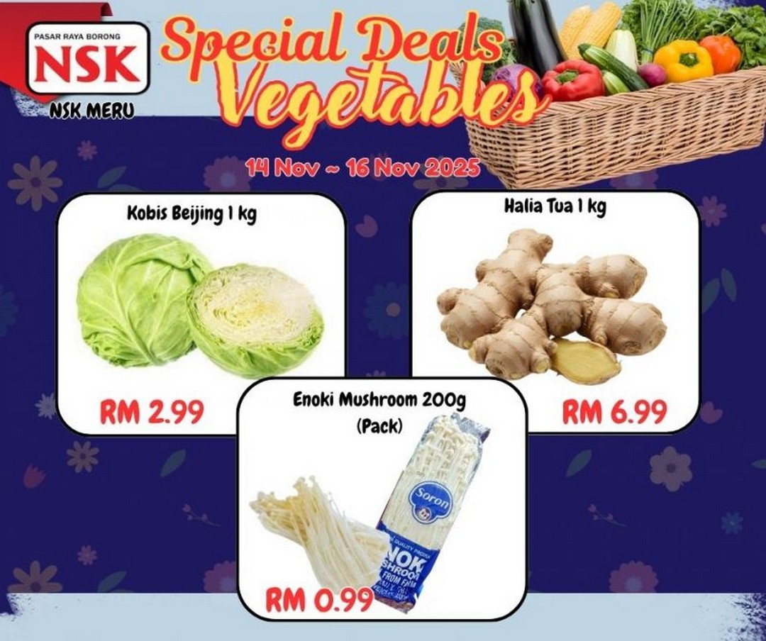 NSK-Meru-Special-Weekend-Promotion-1 14-16 November 2025: NSK Meru: Special Weekend Promotion on Groceries, Vegetables & Household Essentials