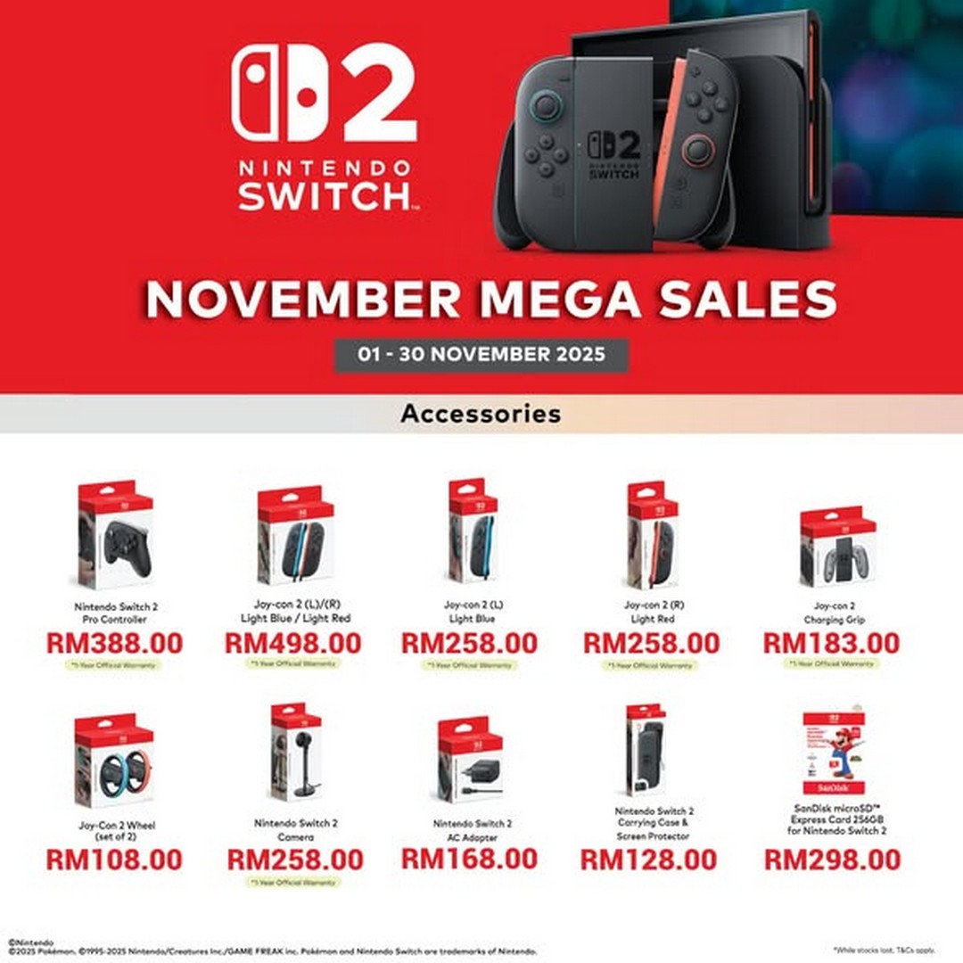 Nojima-Malaysia-November-Mega-Sales-1 1–30 November 2025: Nojima Malaysia: November Mega Sales – Level Up Your Gaming Experience with the Biggest Nintendo Deals of the Year | Sale Event at LaLaport BBCC