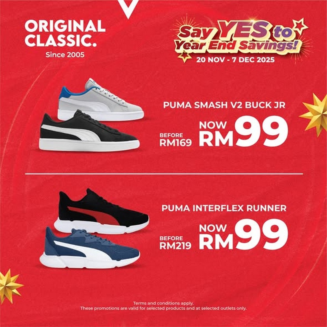 Original-Classic-Year-End-Footwear-Sale 20 November–7 December 2025: Original Classic: Year-End Footwear Sale, Massive Savings on Footwear in Malaysia