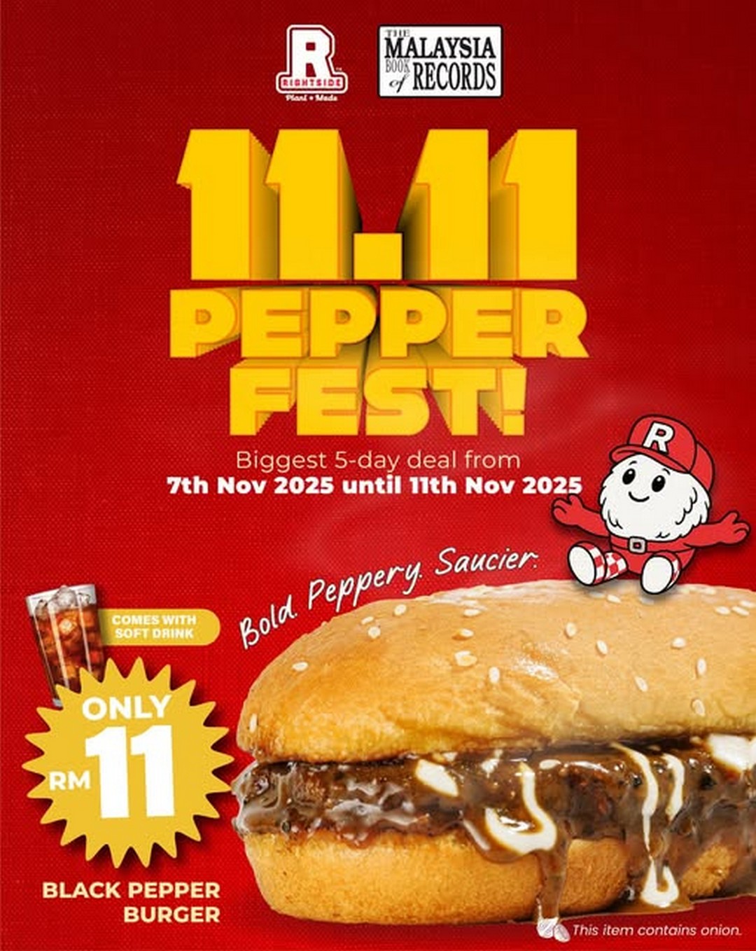 RightSide-Malaysia-Black-Pepper-Burger-Drink-Deal 7-11 November 2025: RightSide Malaysia: Black Pepper Burger + Drink Deal: Limited Time Promotion