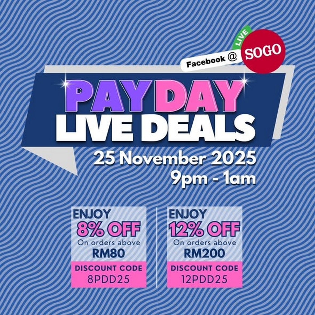 SOGO-Malaysia-Payday-Live-Deals 25 November 2025: SOGO Malaysia: Payday Live Deals – Fragrance & Lifestyle Promotion