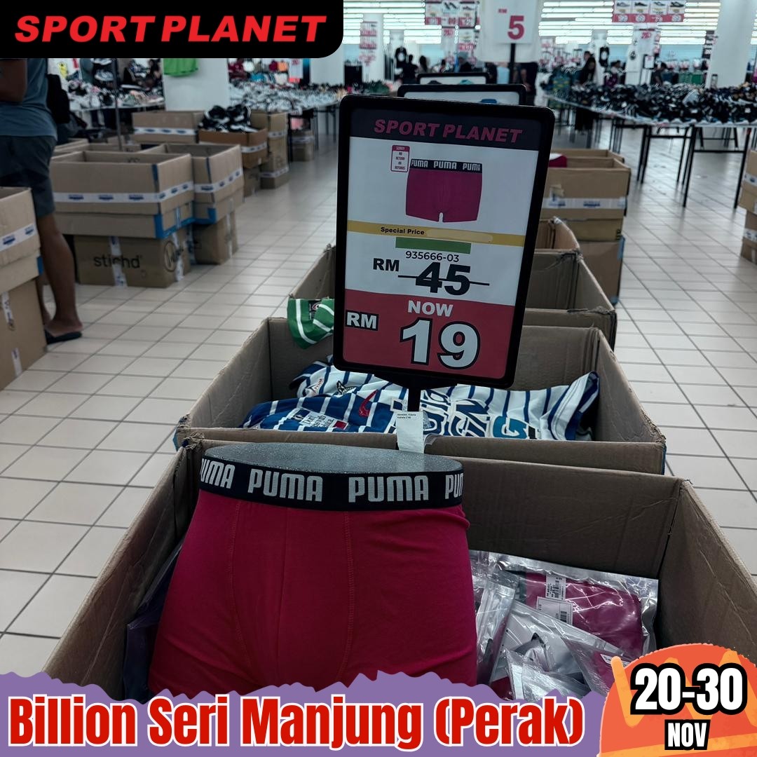 Sport-Planet-Malaysia-Massive-Warehouse-Sale-13 20–30 November 2025: Sport Planet Malaysia: Massive Warehouse Sale in Seri Manjung with Up to 80% OFF