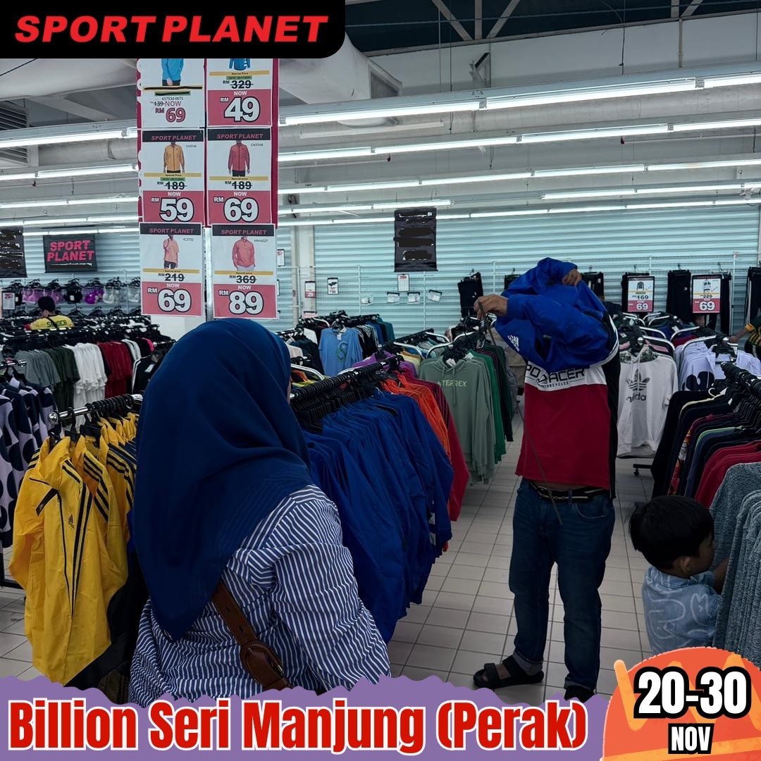 Sport-Planet-Malaysia-Massive-Warehouse-Sale-16 20–30 November 2025: Sport Planet Malaysia: Massive Warehouse Sale in Seri Manjung with Up to 80% OFF