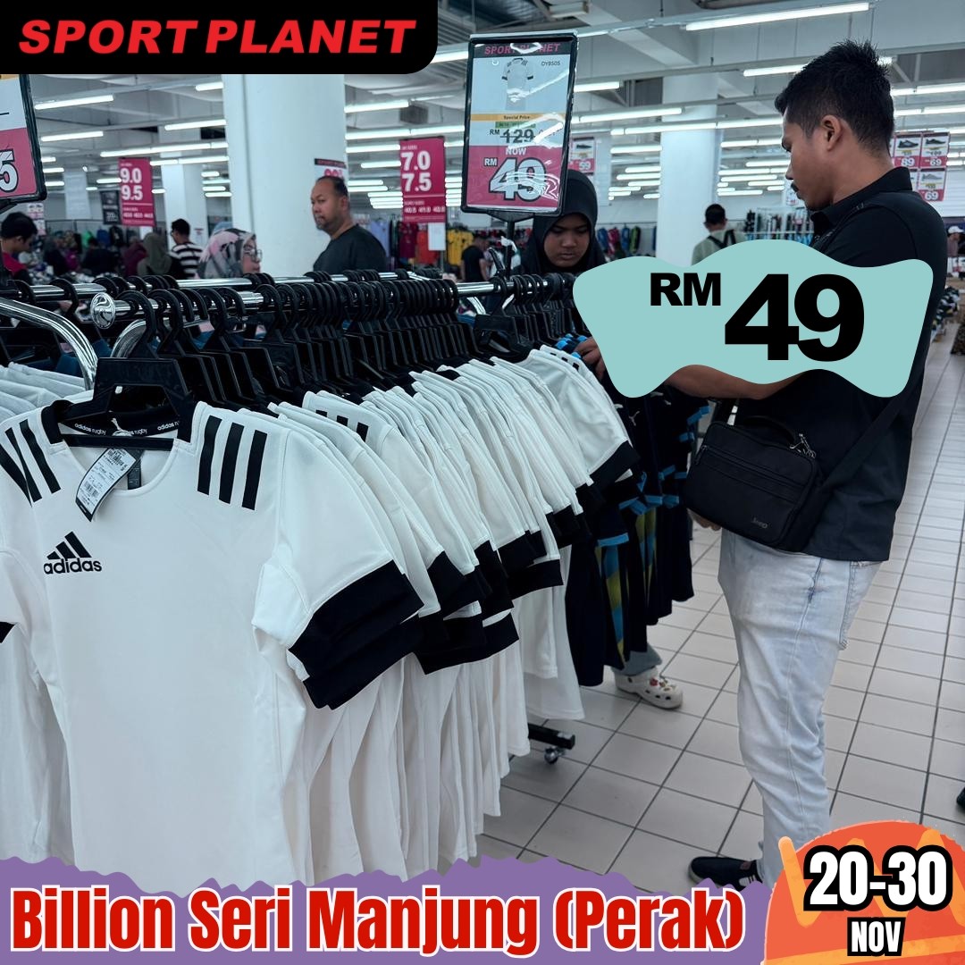 Sport-Planet-Malaysia-Massive-Warehouse-Sale-18 20–30 November 2025: Sport Planet Malaysia: Massive Warehouse Sale in Seri Manjung with Up to 80% OFF