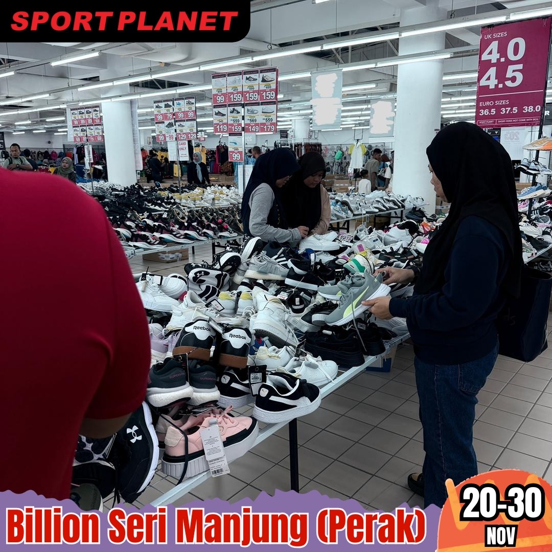 Sport-Planet-Malaysia-Massive-Warehouse-Sale-19 20–30 November 2025: Sport Planet Malaysia: Massive Warehouse Sale in Seri Manjung with Up to 80% OFF