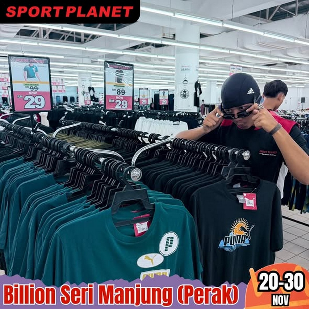Sport-Planet-Malaysia-Massive-Warehouse-Sale-4 20–30 November 2025: Sport Planet Malaysia: Massive Warehouse Sale in Seri Manjung with Up to 80% OFF