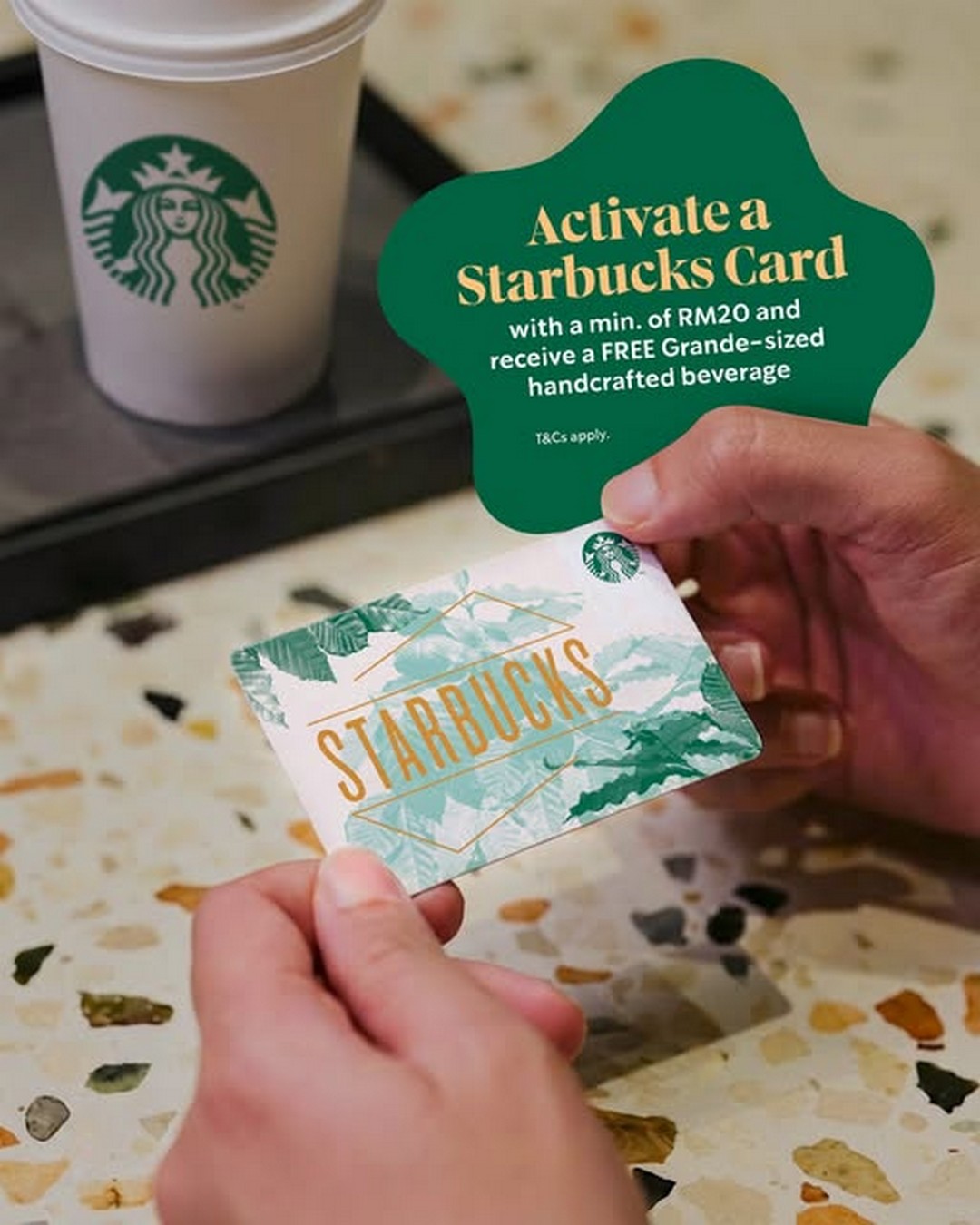 Starbucks-Malaysia-Free-Grande-Handcrafted-Beverage Now till 31 December 2025: Starbucks Malaysia: Free Grande Handcrafted Beverage with Starbucks Card Activation Promotion